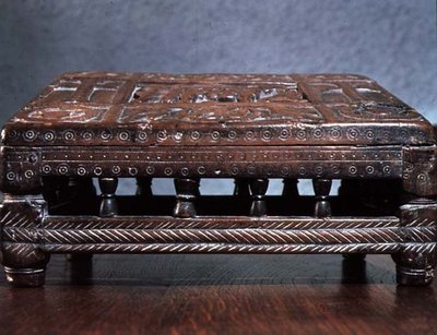 The Desk of Saint Radegund (518-87) Queen of the Franks by Merovingian School Merovingian School